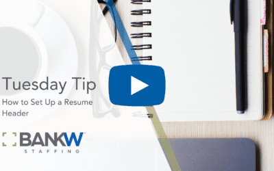 How to Set Up a Resume Header